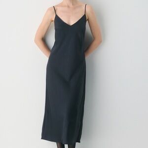 Wilfred Classic Black Midi Dress